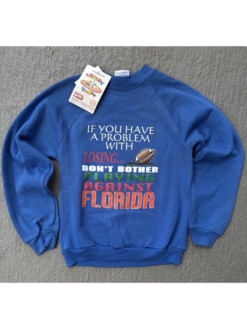 NEW Vintage 90s university of Florida gators Sweatshirt YOUTH Medium 7Y- 8Y